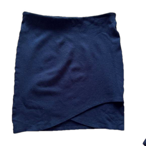 Stretchy black Sunday best mini skirt